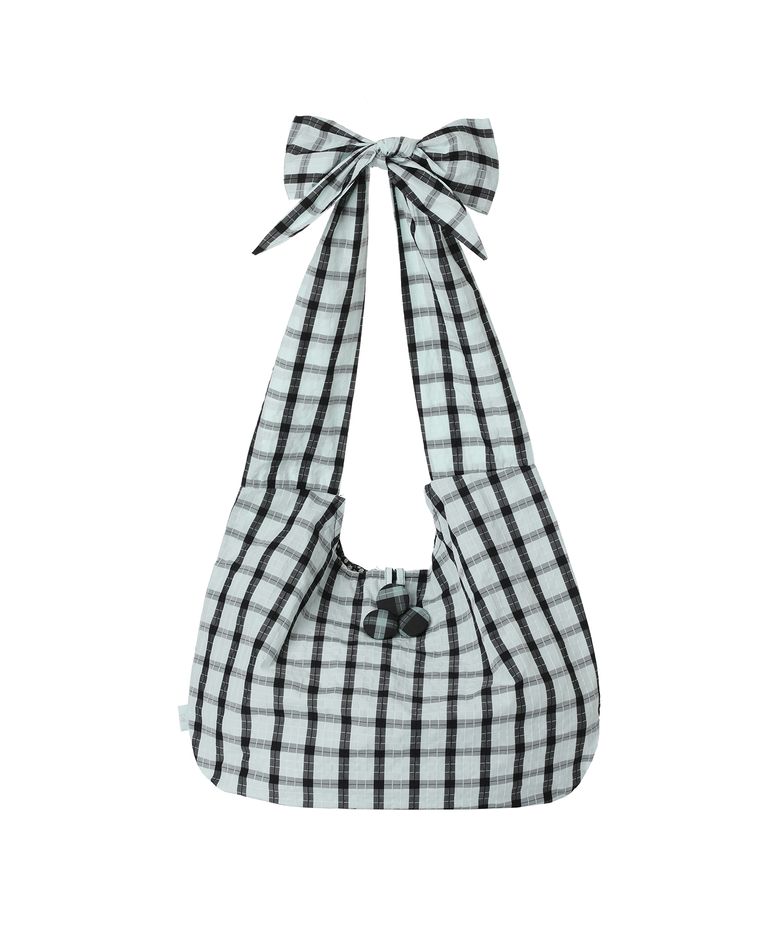 DOLLY RIBBON BUTTON HOBO BAG MINT