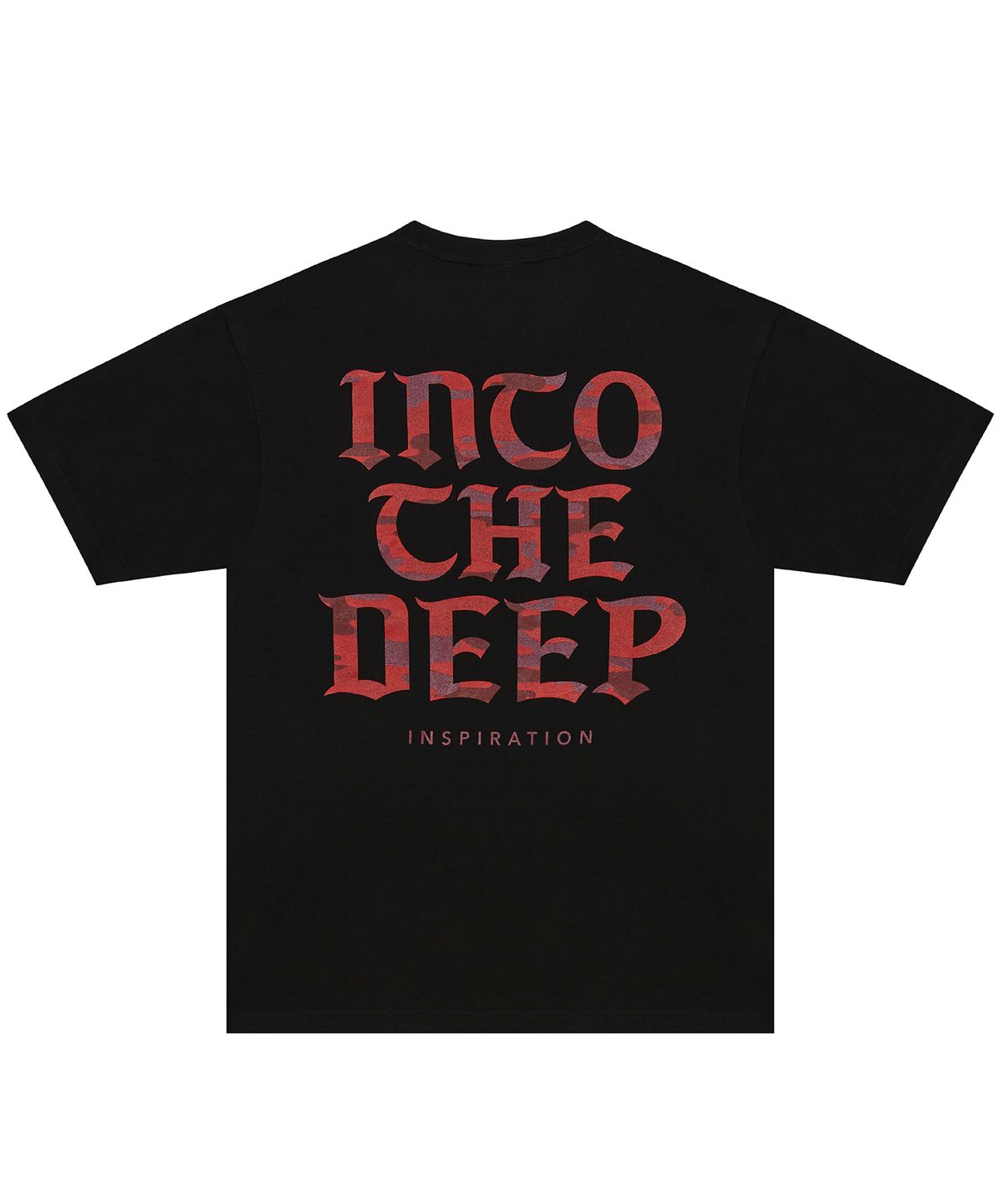 인투더딥(INTO THE DEEP) [ITD X HRTM] BIG LOGO NEW CAMO S/S - RED - BLACK