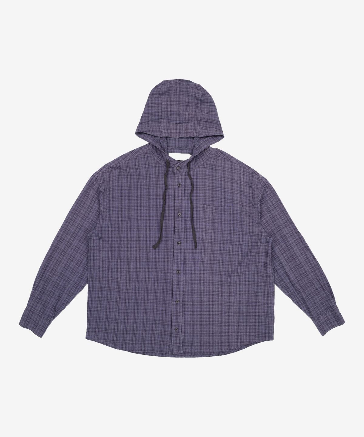 세컨모놀로그(SECONDMONO) 오버핏 체크 후드 셔츠 3 color L
