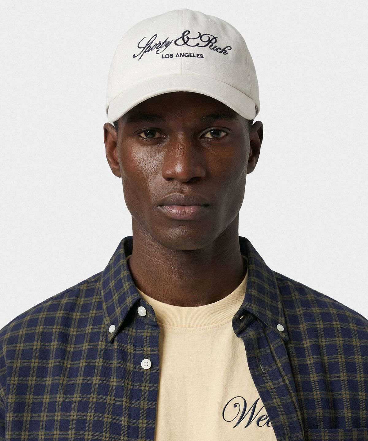 스포티앤리치(SPORTY&RICH) 벤돔 LA 캡 - 크림 R265AOH007