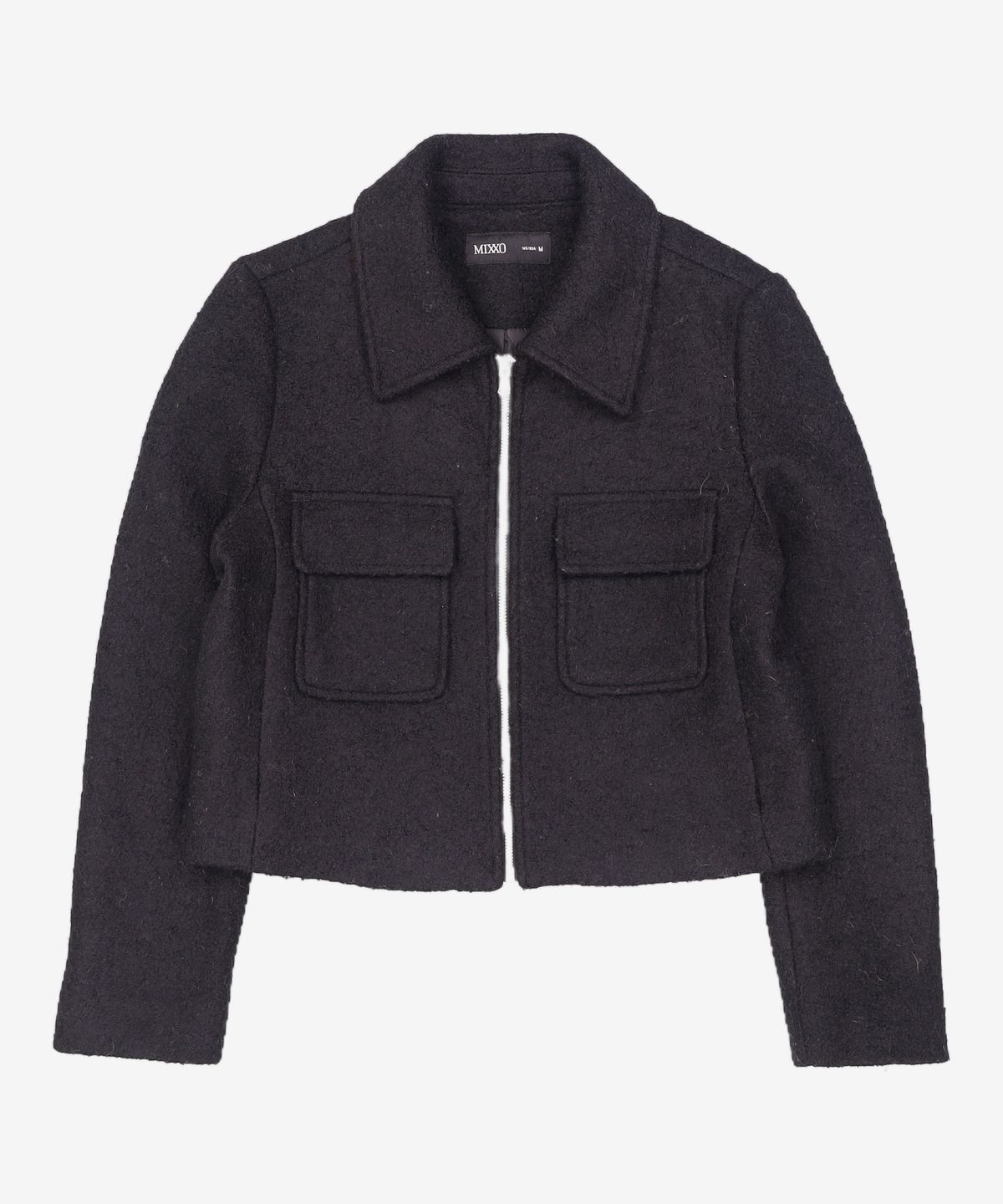 미쏘(MIXXO) 집업 부클 자켓_MIWJKE113G M