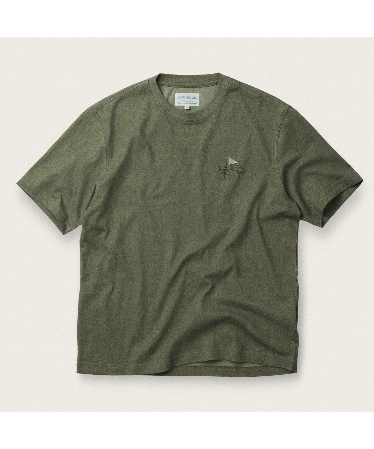 헨리코튼(HENRY COTTONS) [British Sporting Club] Pigment Short-Sleeves T-Shirt ABTAM26731KHX