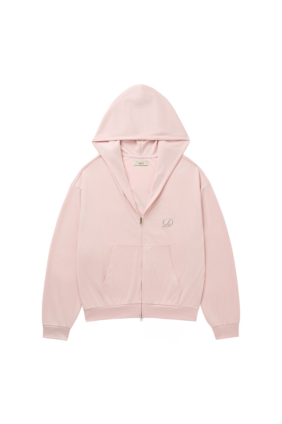 다이닛(DEINET) COOL MESH HOODED ZIP UP IN LIGHT PINK