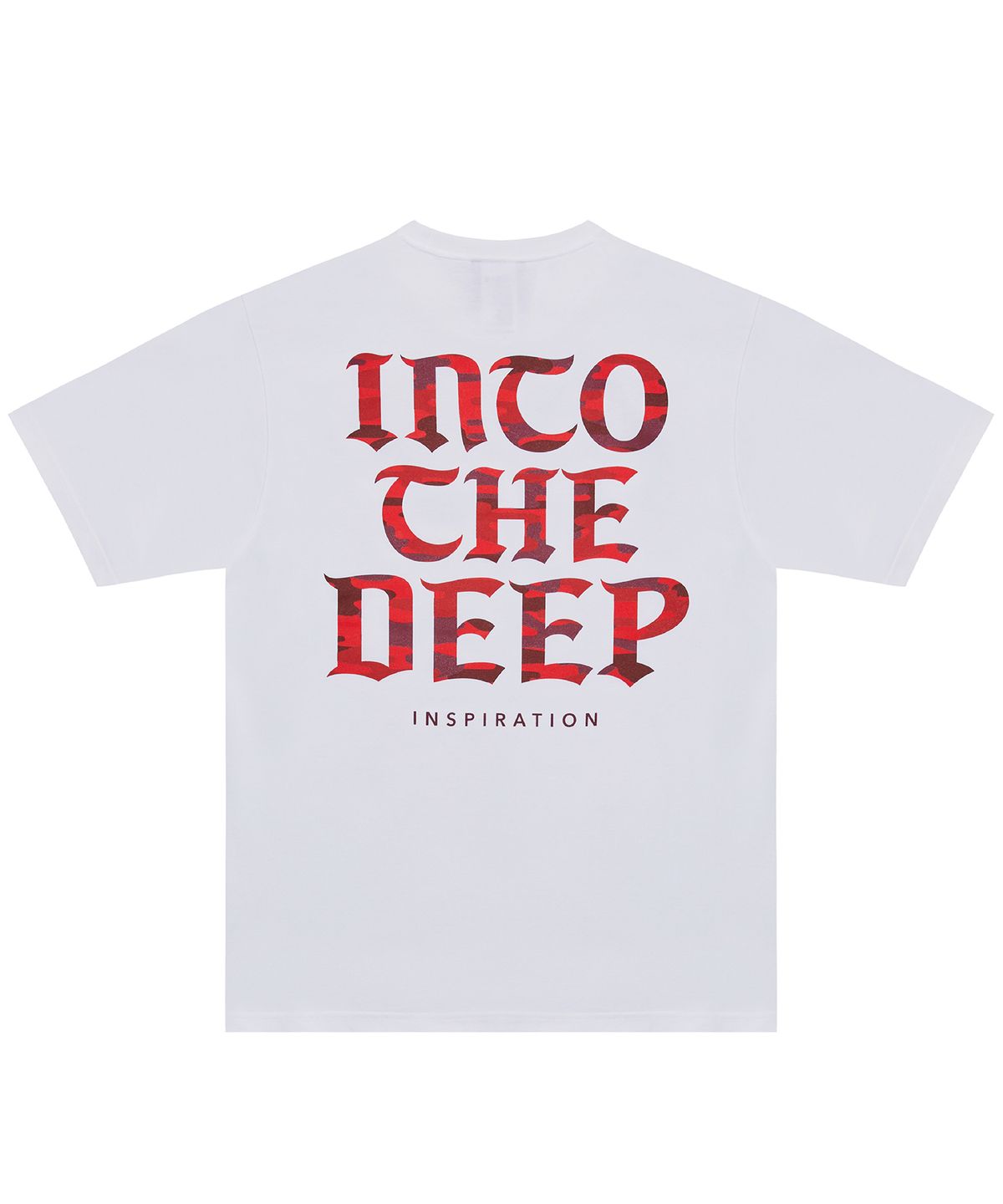 인투더딥(INTO THE DEEP) [ITD X HRTM] BIG LOGO NEW CAMO S/S - RED - WHITE