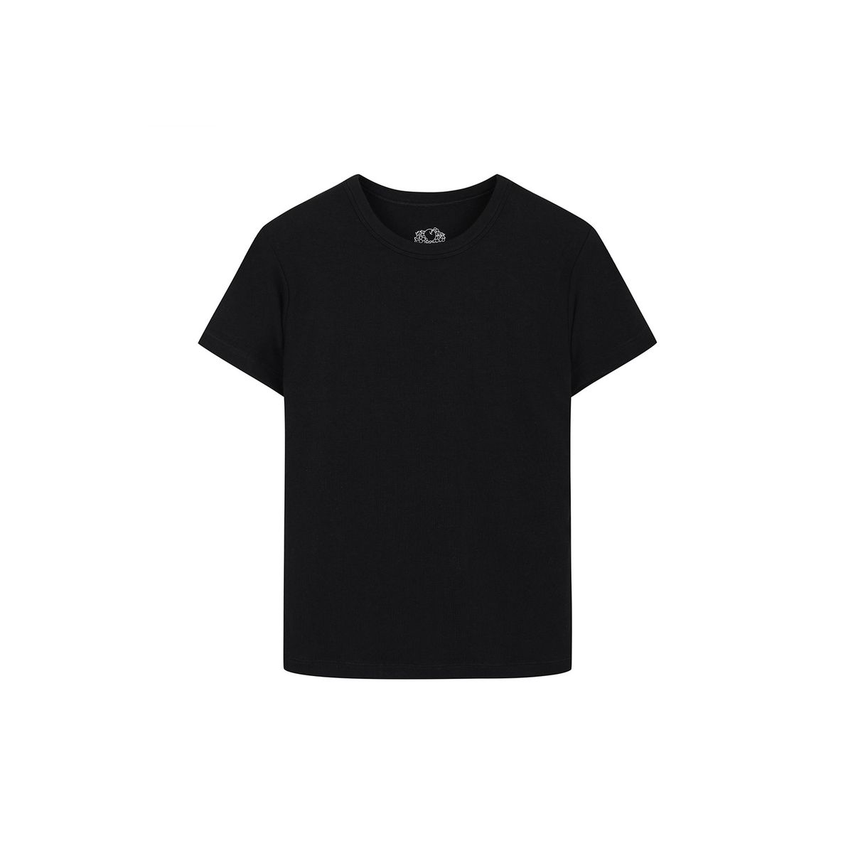 프룻오브더룸(FRUIT OF THE LOOM) Womens 슬림 크롭티셔츠(BLACK)