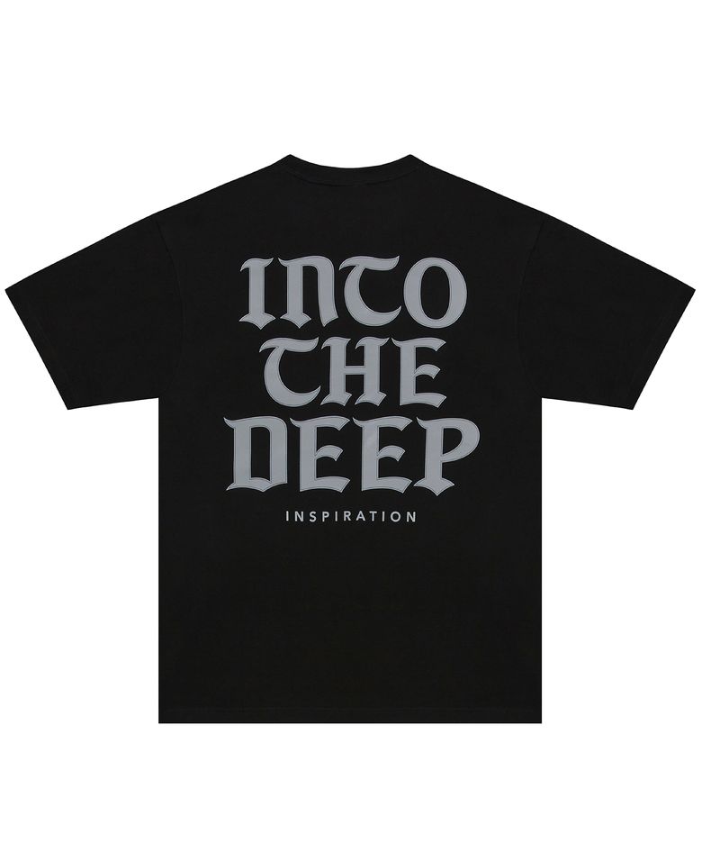 [ITD X HRTM] BIG LOGO DEEP LINE S/S - GREY - BLACK