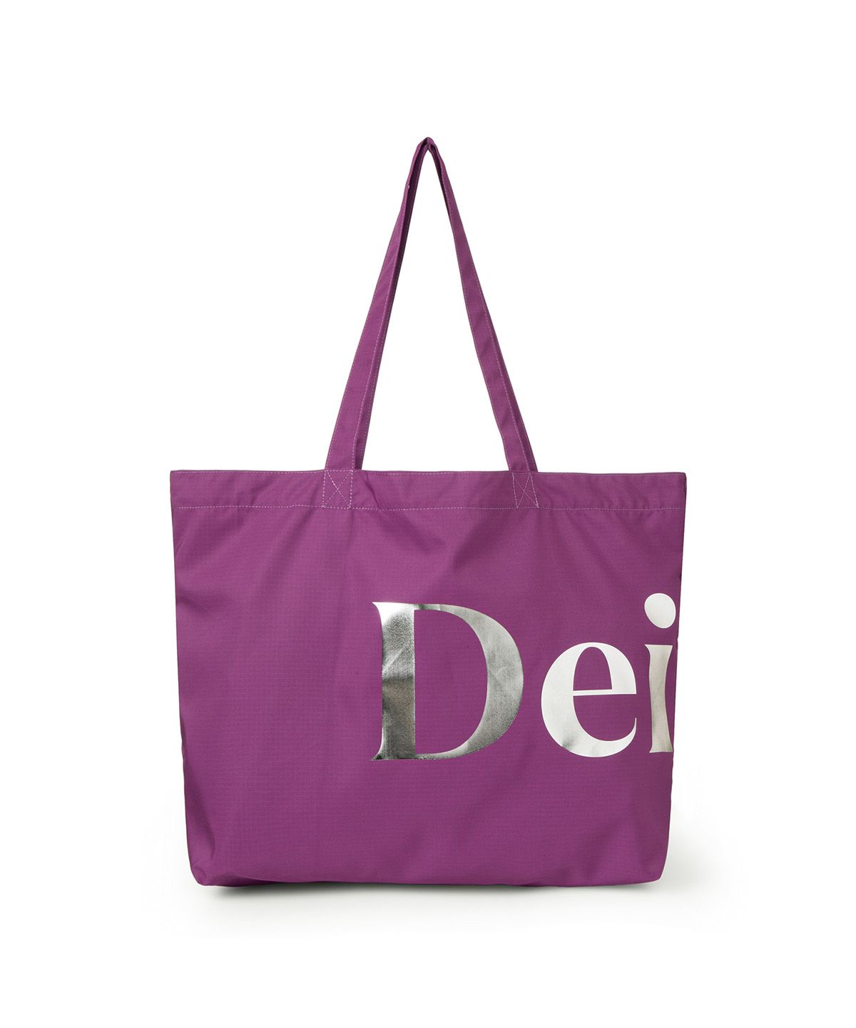 다이닛(DEINET) POINT LOGO SHOULDER BIG BAG IN PURPLE