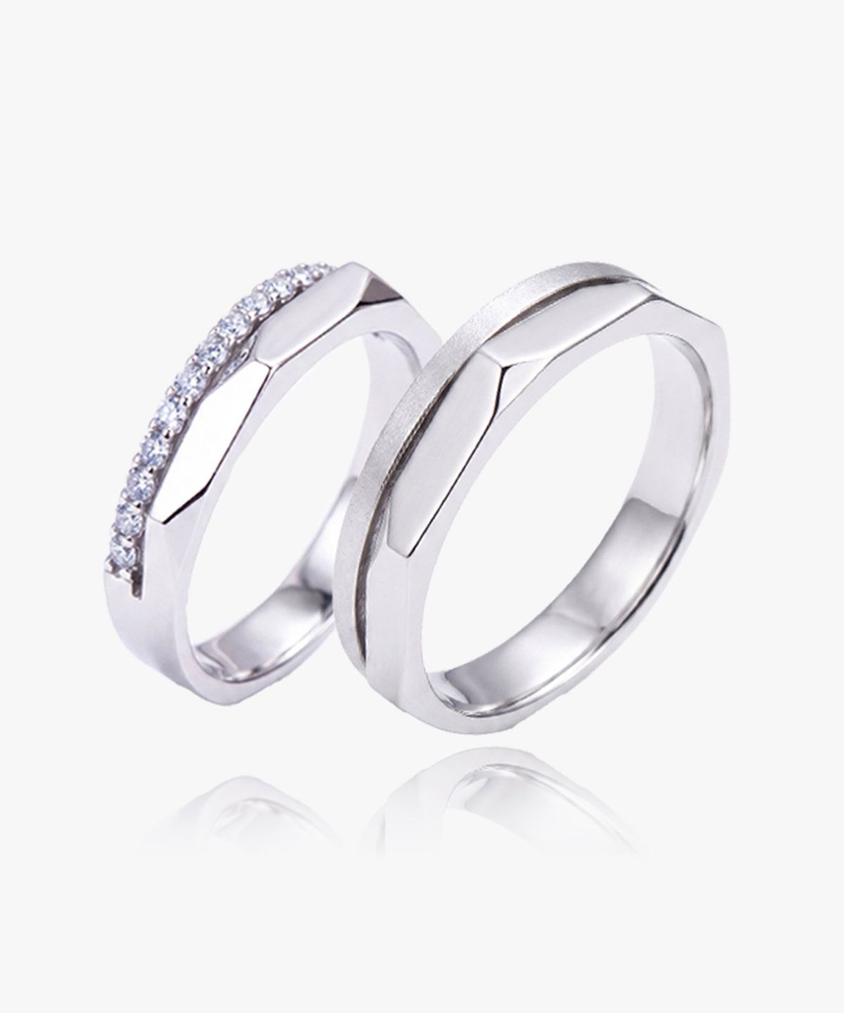 엘렌쥬얼리(HELENE JEWELRY) 실버 Silver 925 보니타 커플 링 은 반지