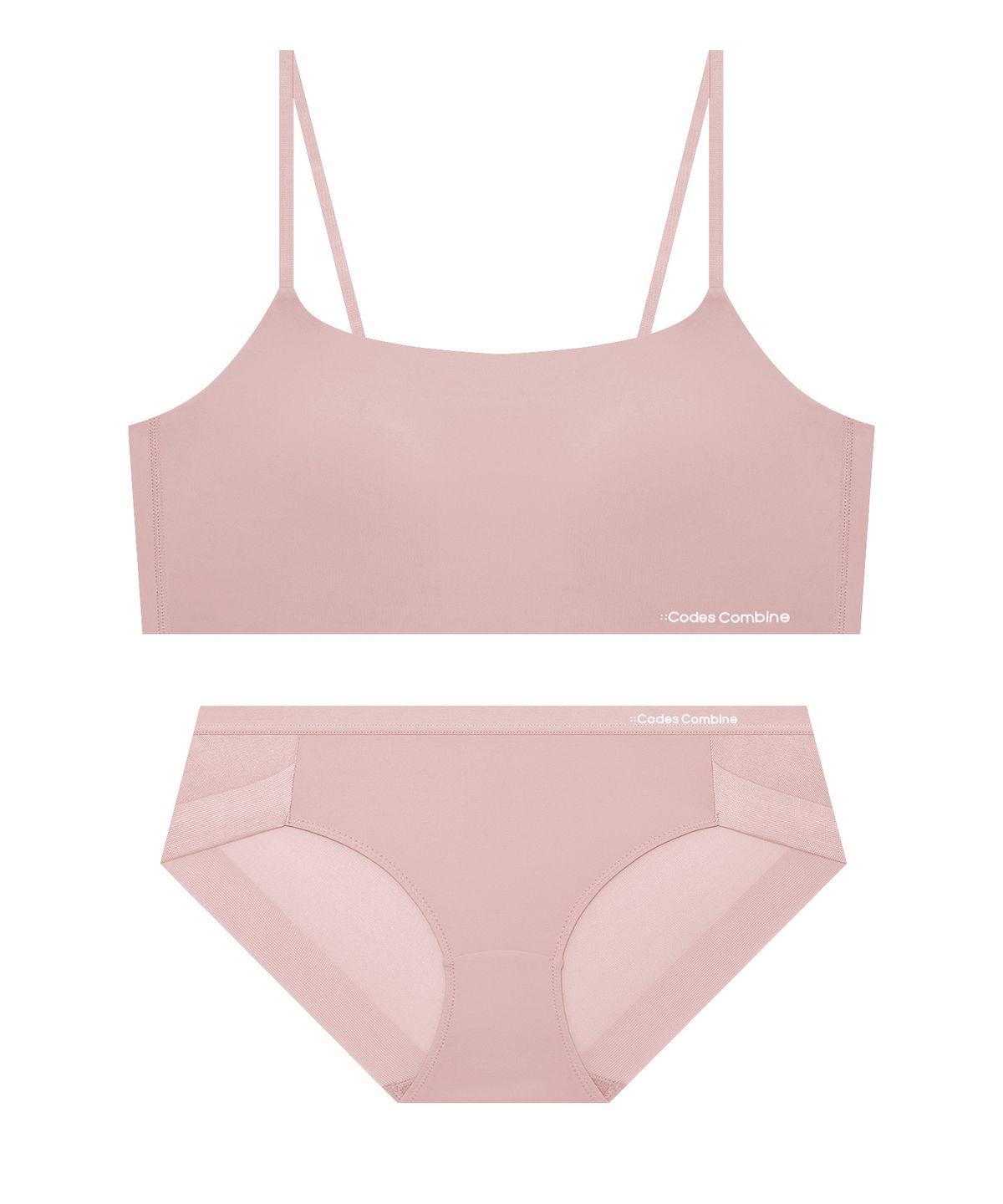코데즈컴바인 이너웨어(CODES COMBINE INNERWEAR) 쿨웨이브 튜브탑 햄팬티 세트_인디핑크