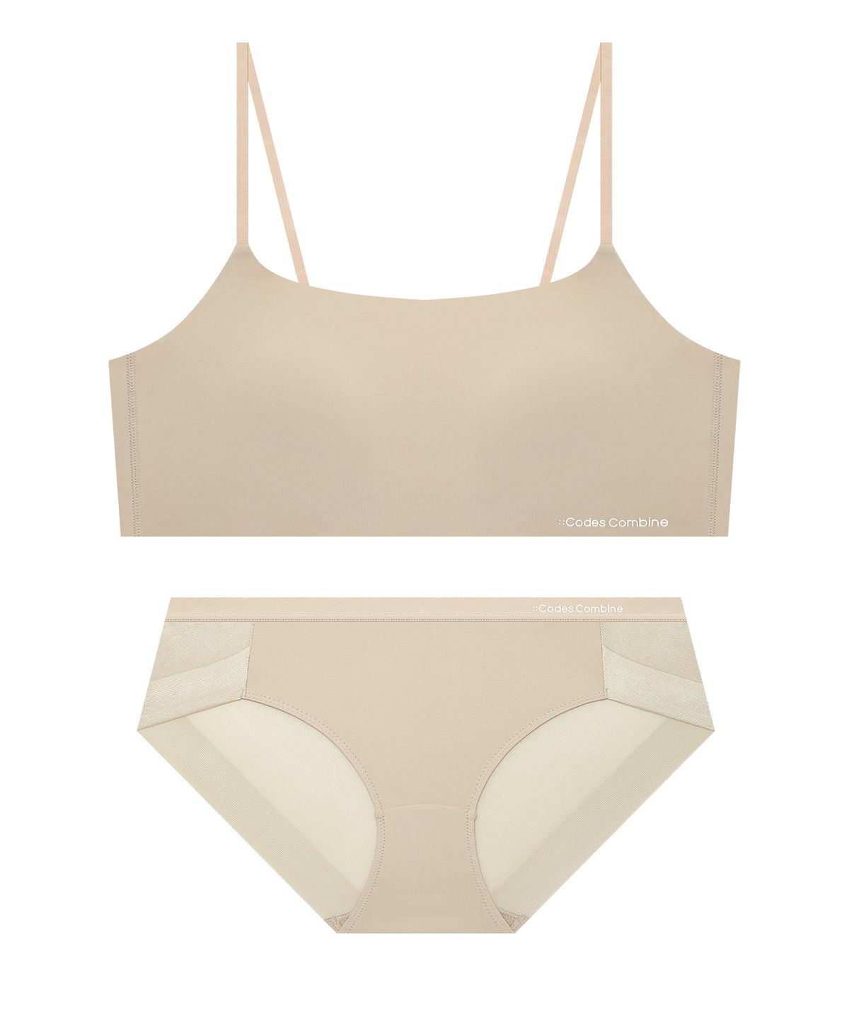 코데즈컴바인 이너웨어(CODES COMBINE INNERWEAR) 쿨웨이브 튜브탑 햄팬티 세트_스킨