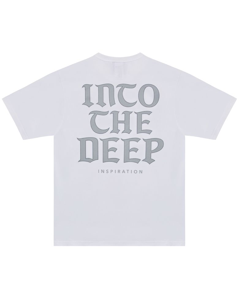 [ITD X HRTM] BIG LOGO DEEP LINE S/S - GREY - WHITE
