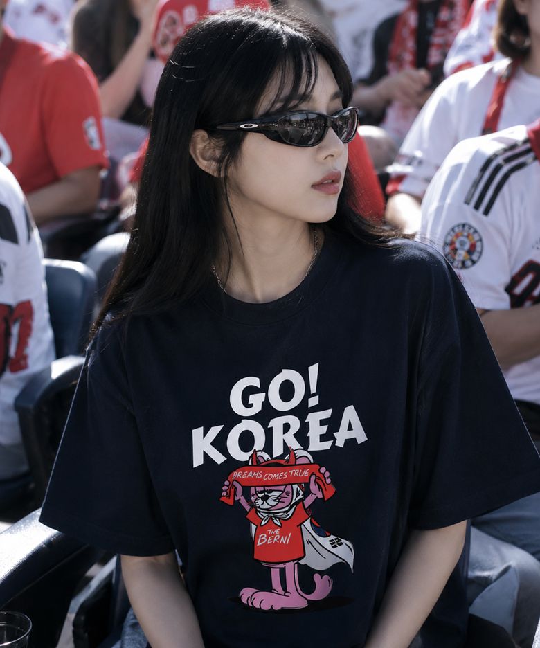 [나인티미닛 X 베르니] GO 코리아 반팔티 (네이비)