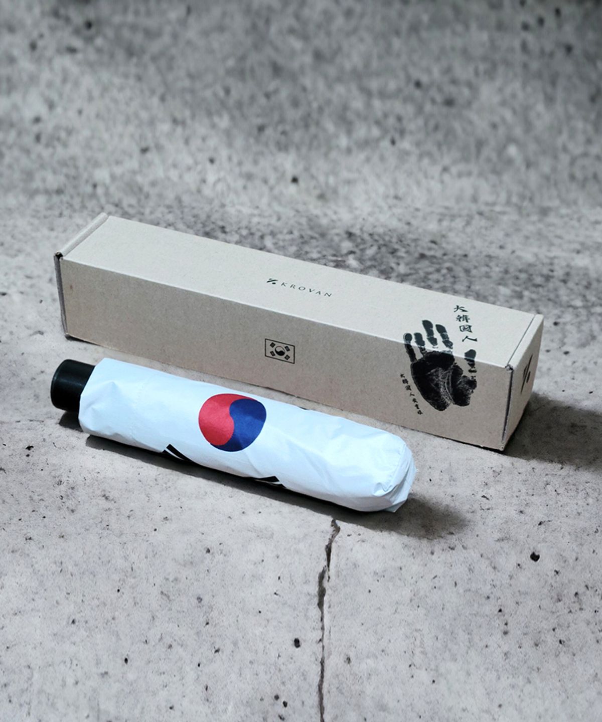 크로반(KROVAN) [당일발송]3단 UV차단 우양산 KR15 태극기우산