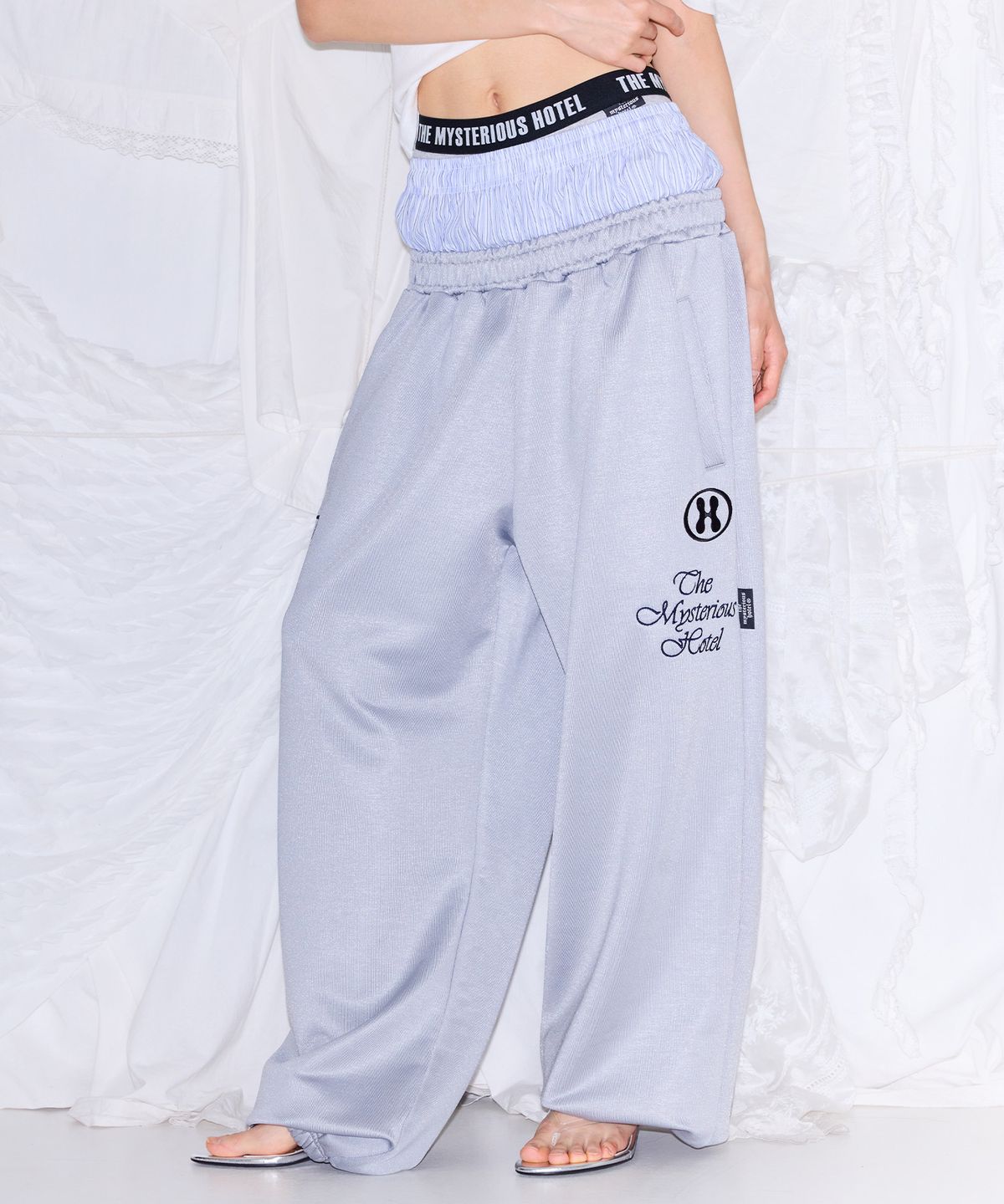 미스테리어스호텔(THE MYSTERIOUS HOTEL) LAYERED JERSEY PT [GREY]