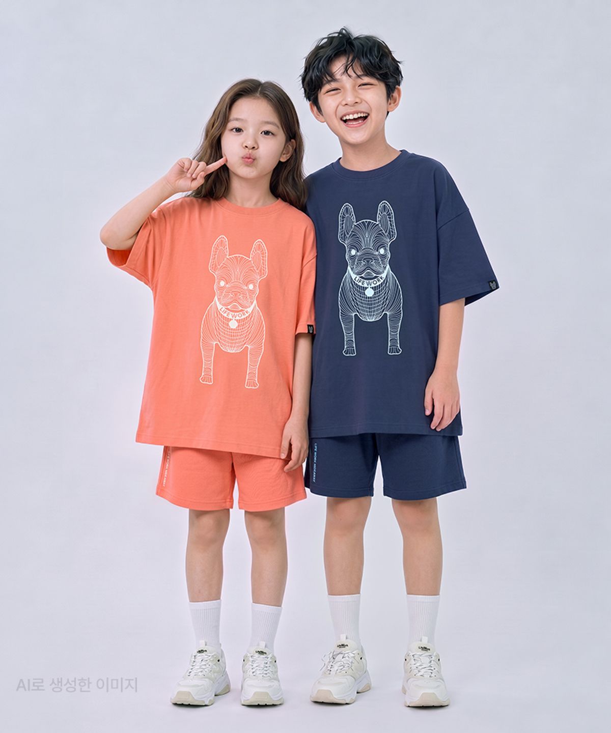 라이프워크 키즈(LIFEWORK KIDS) 키즈) 클로버 빅라독 셋업