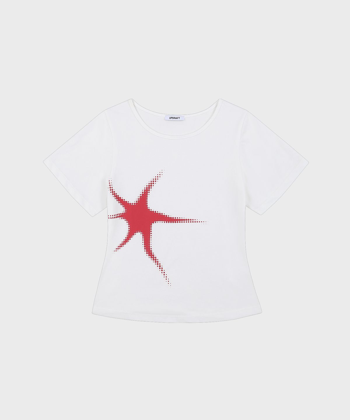 업드래프트(UPDRAFT) SPARK PRINT SLIM T-SHIRTS [WHITE]