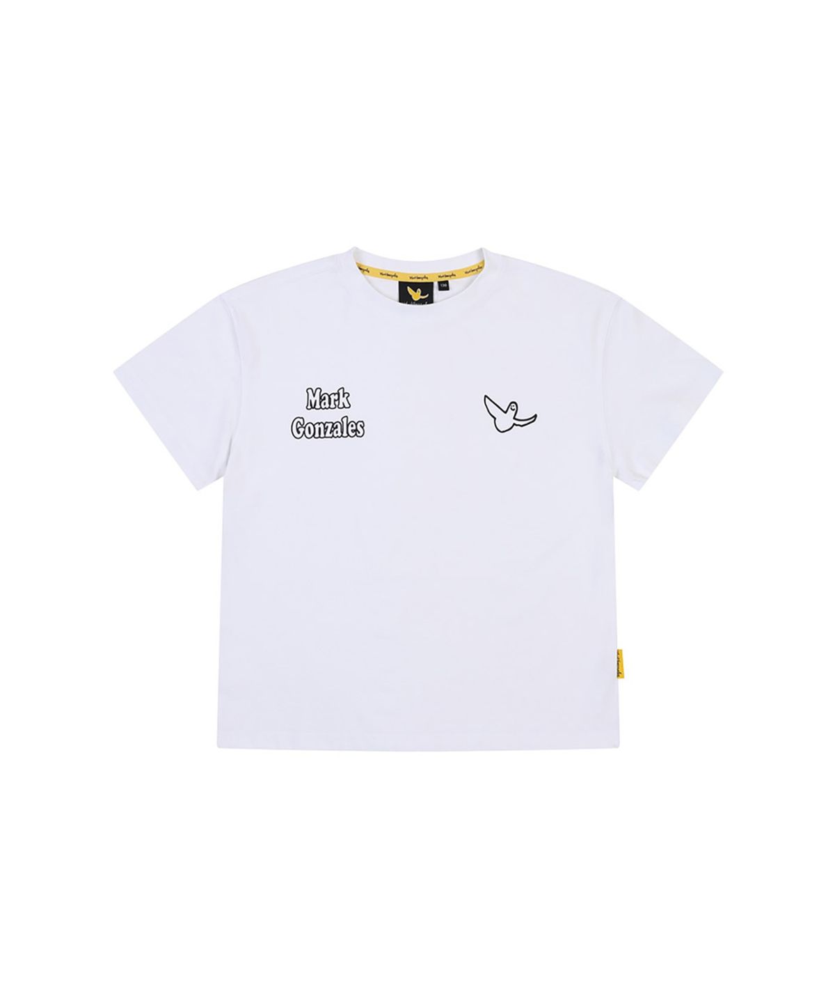 마크곤잘레스 키즈(MARK GONZALES KIDS) 라인 엔젤 로고 티셔츠_오프화이트_MG62TS26OW