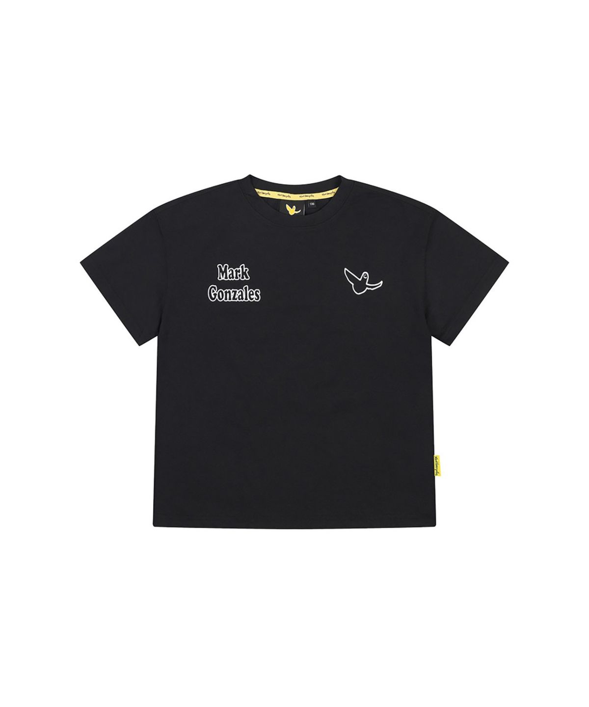 마크곤잘레스 키즈(MARK GONZALES KIDS) 라인 엔젤 로고 티셔츠_블랙_MG62TS26BK