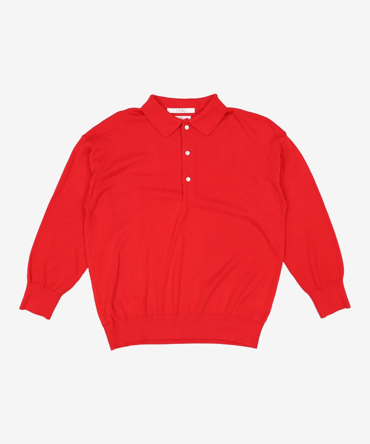 로우(L'EAU) Cotton collar knit_brown