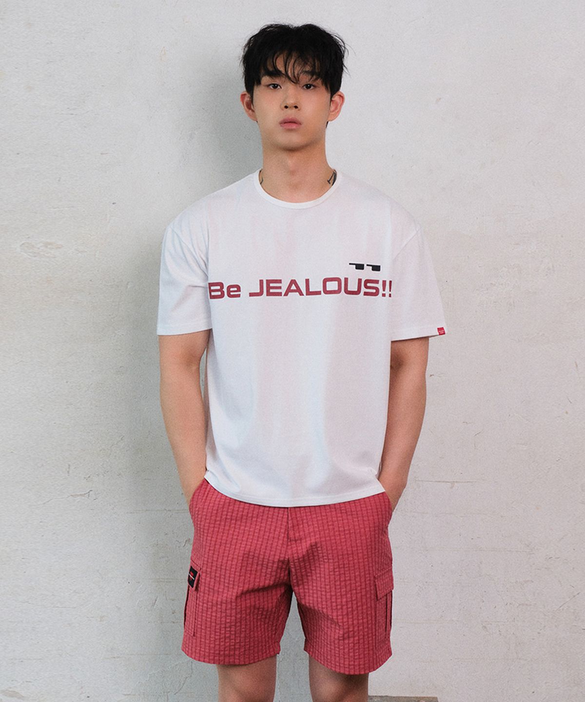 레코딩하우스(RECORDINGHOUSE) BE JEALOUS!! HALF SLEEVE [WHITE]
