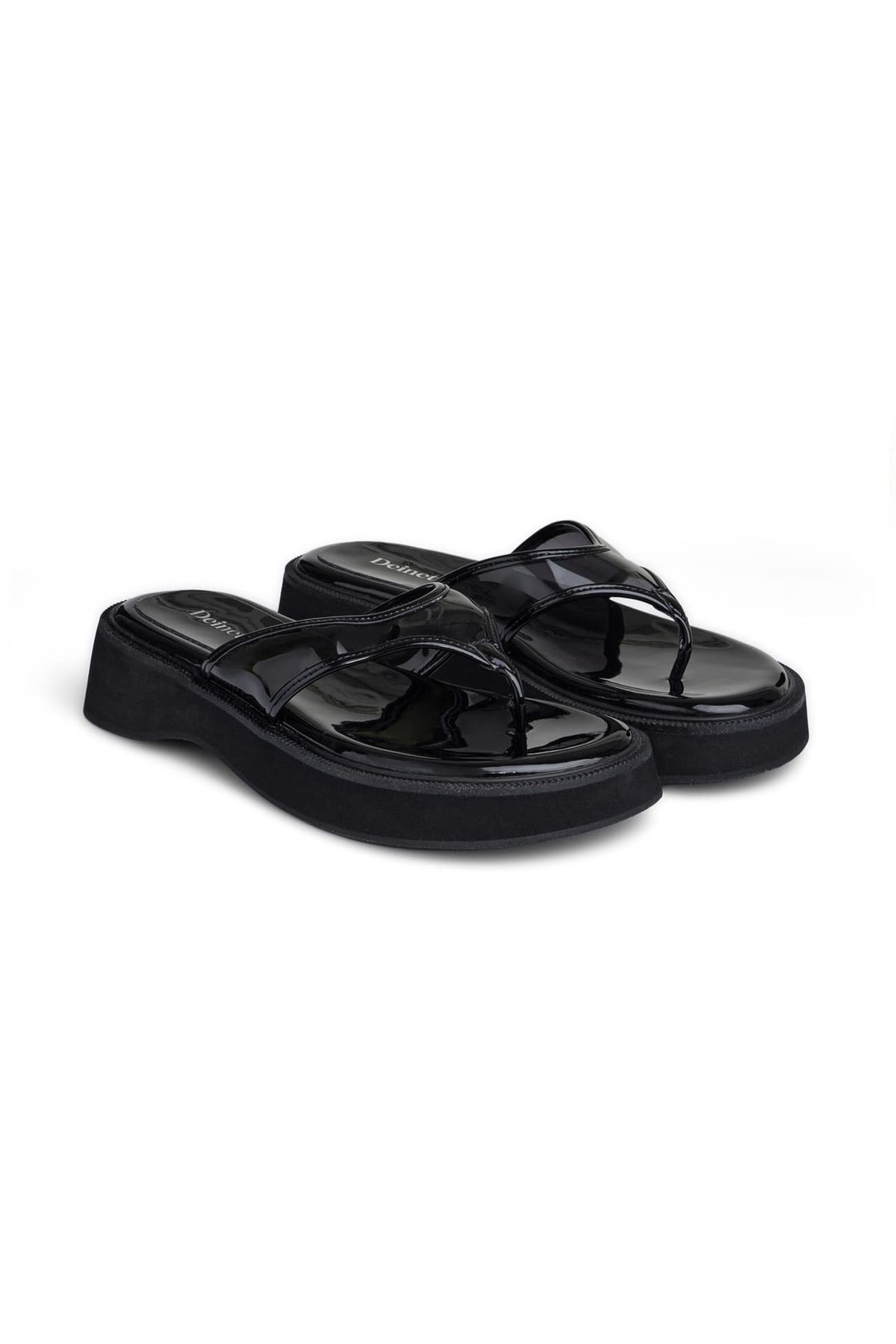 다이닛(DEINET) JELLY FLIP FLOP IN BLACK
