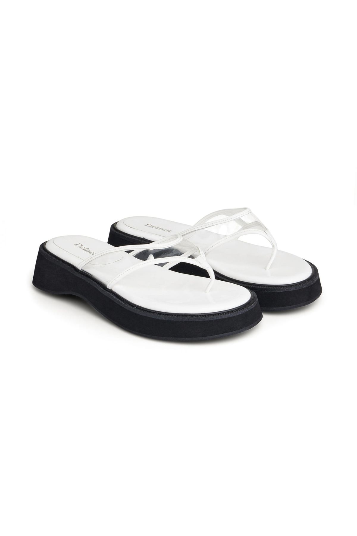 다이닛(DEINET) JELLY FLIP FLOP IN WHITE