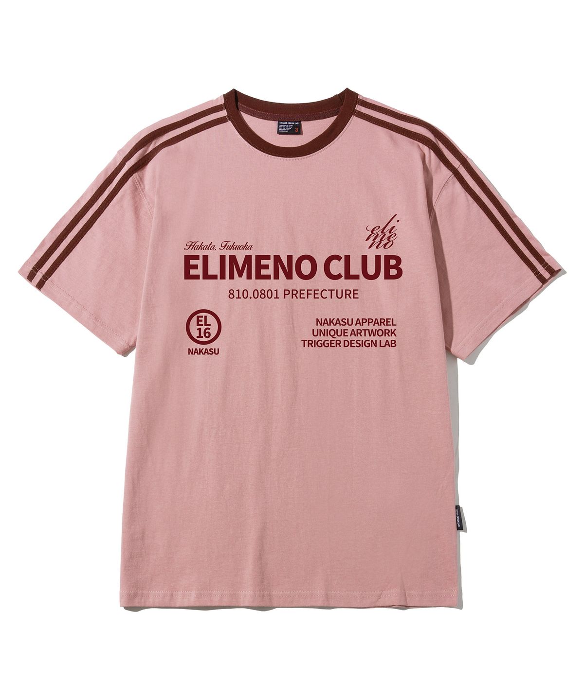 엘리메노(ELIMENO) EL 하카타 트랙 라인 반팔티셔츠 5Color