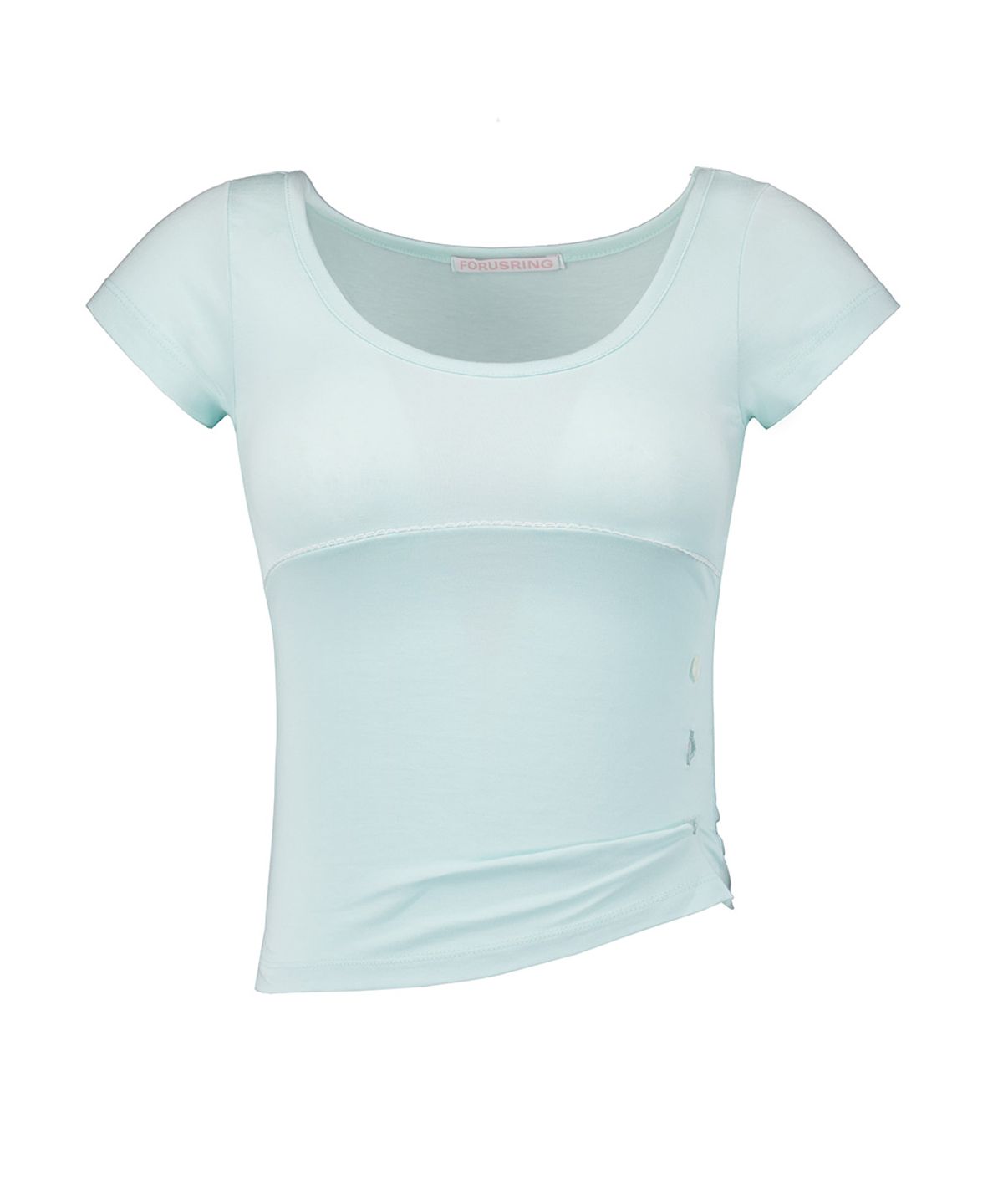 포어링(FORUSRING) Twinny button tee (mint)