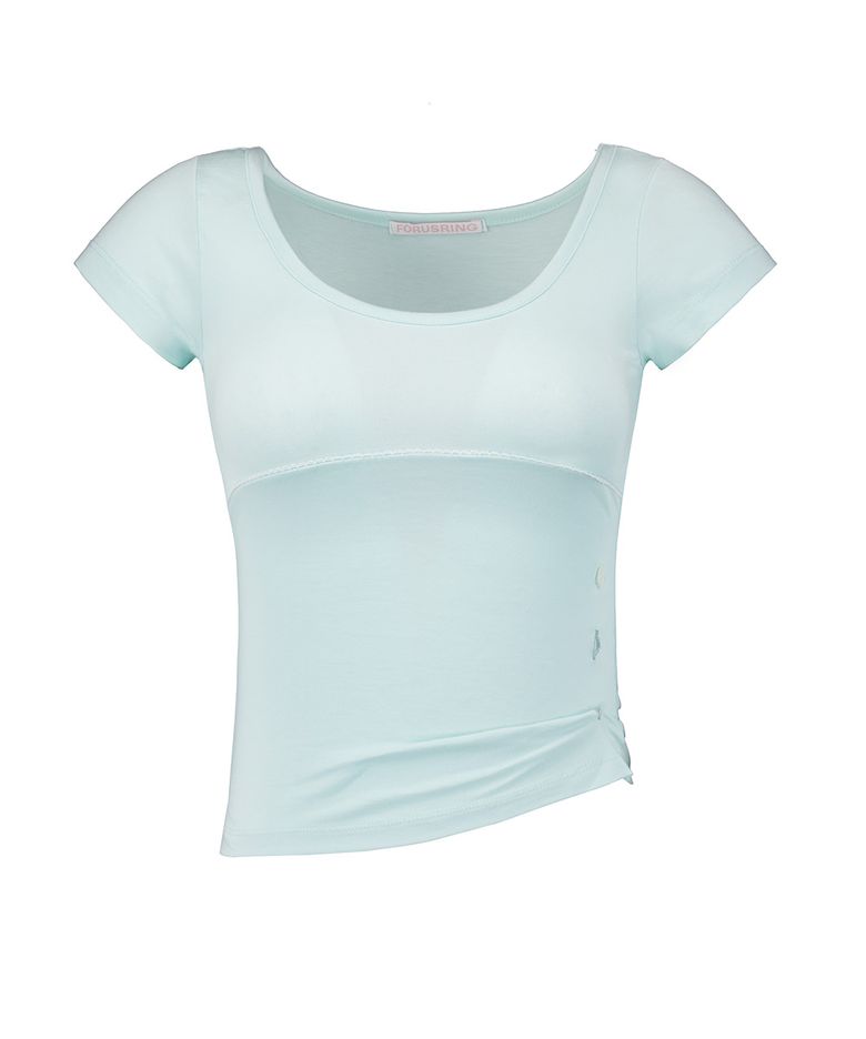 Twinny button tee (mint)