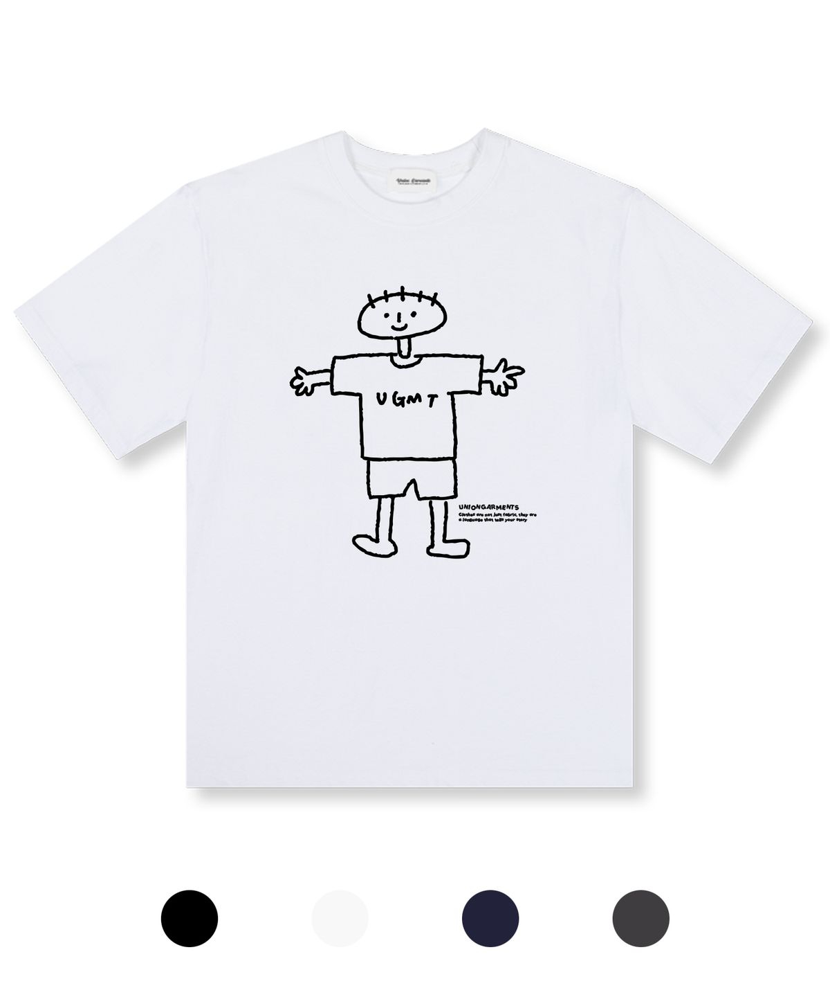 유니온가먼츠(UNION GARMENTS) UGMT보이 오버핏 반팔 티셔츠 4COLOR
