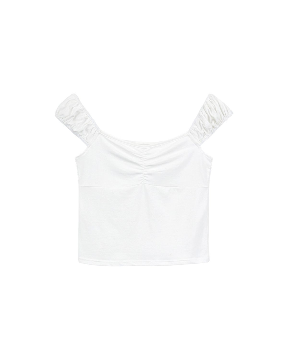 라츠유(LOTSYOU) Ella Shrring T-shirt White
