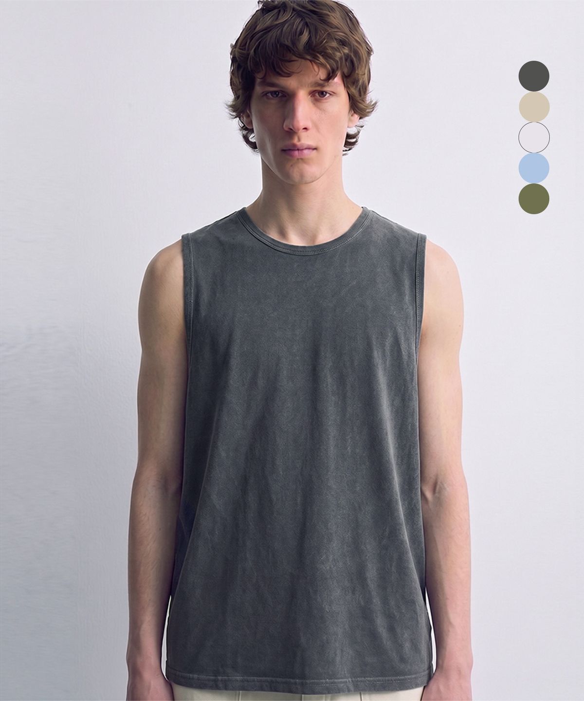 디 그랜드 마틴(DE GRAND MATIN) Pigment Dyed Relaxed Over-fit Sleeveless