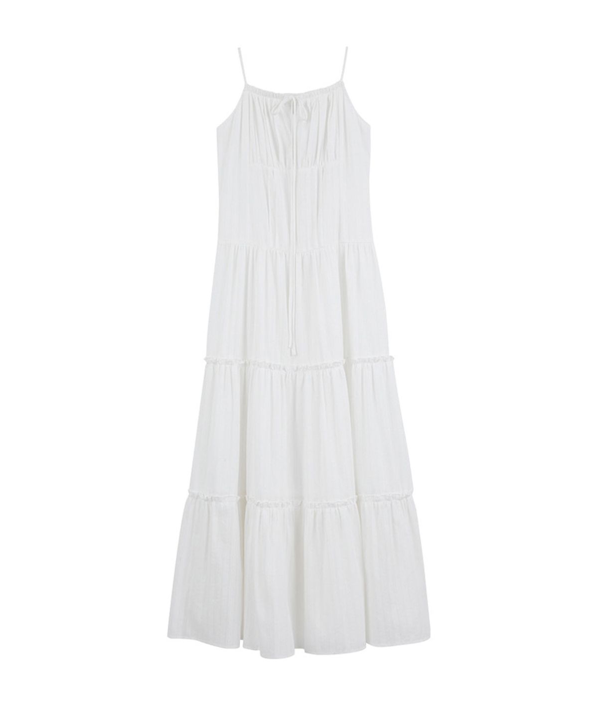 라츠유(LOTSYOU) April Lace Maxi Dress White