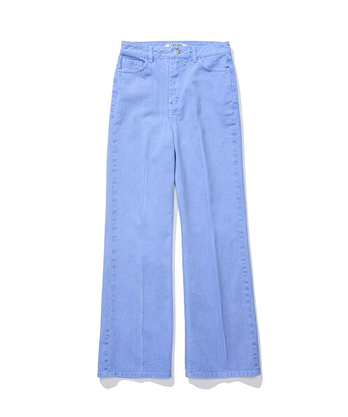 라츠유(LOTSYOU) Friends Boots Cut Sky Blue Pants