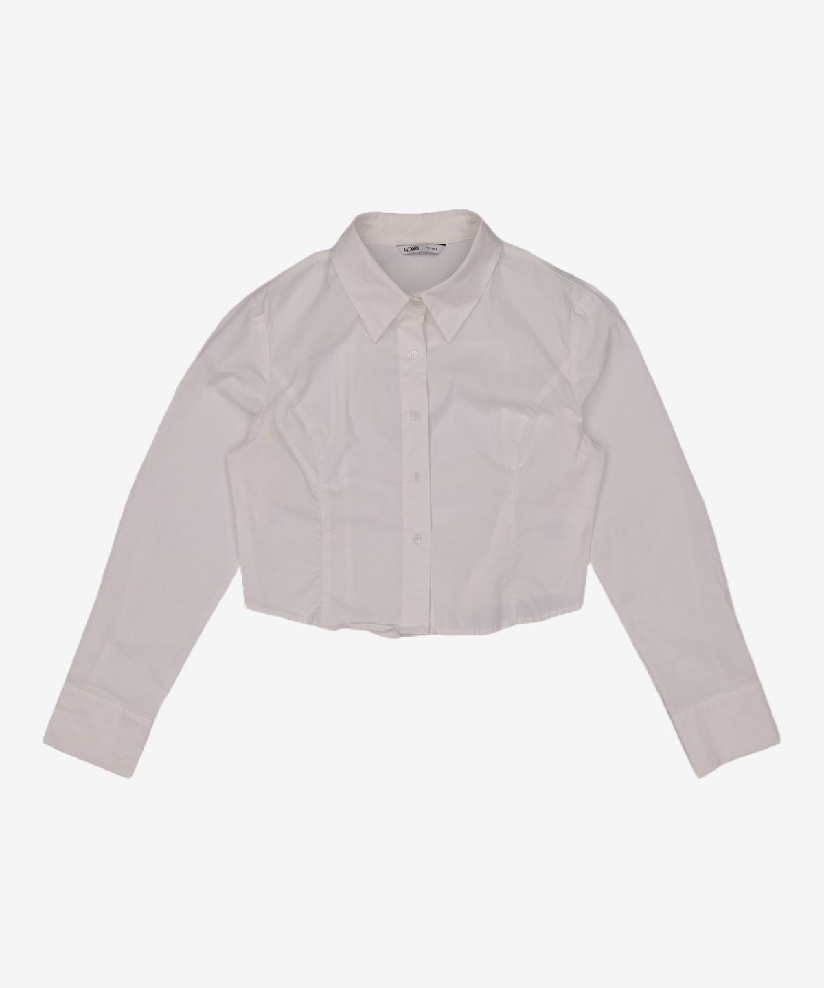 미쏘(MIXXO) [리오더]슬림핏 크롭 셔츠 YWE202B RE_MIWYWE42QB L