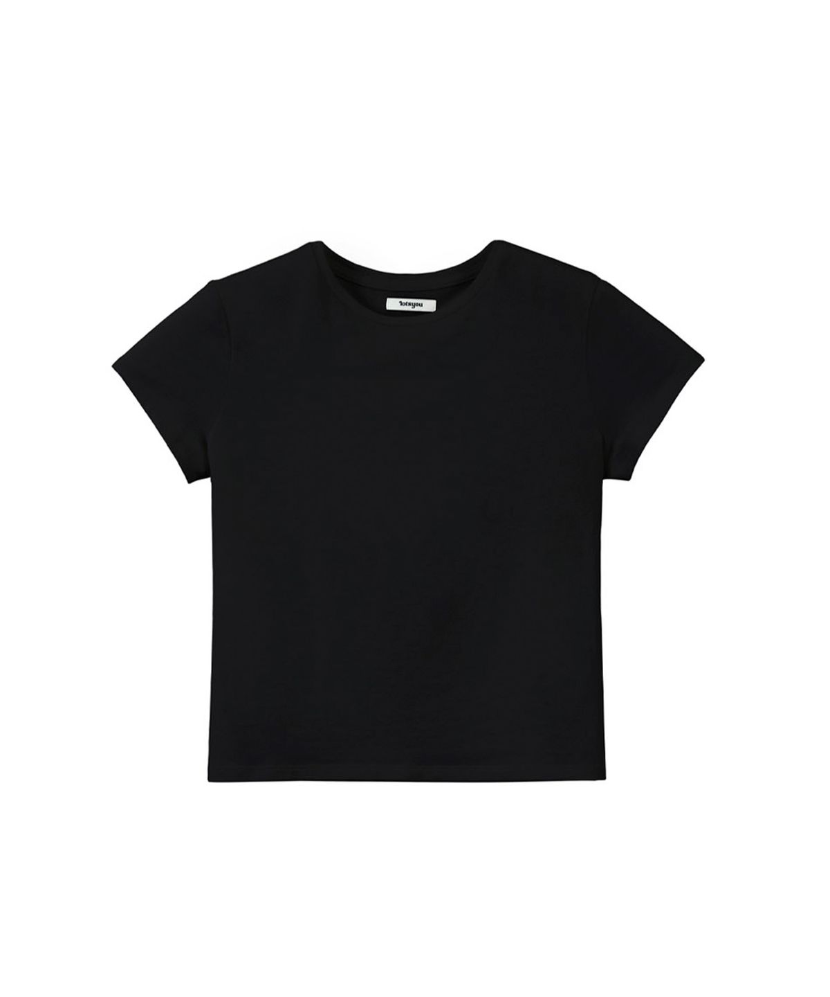 라츠유(LOTSYOU) Basic Color T-shirts Black