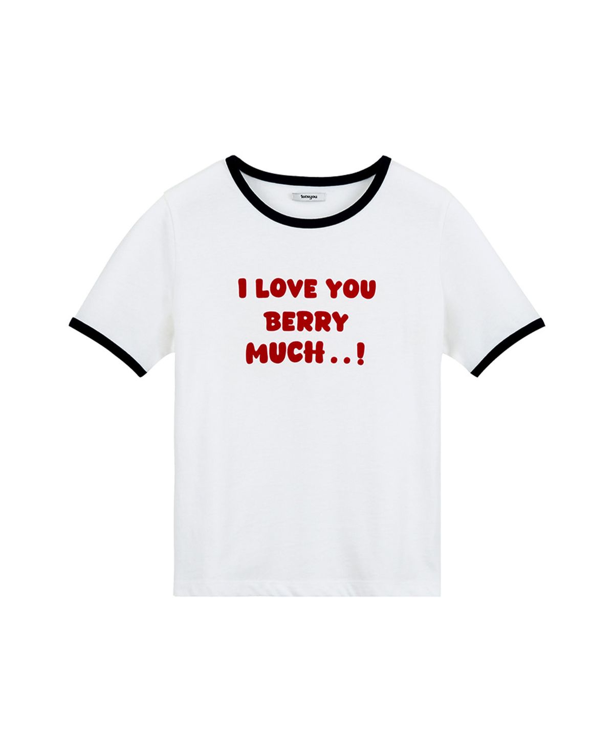 라츠유(LOTSYOU) Berry Much Ringer T-shirt Navy