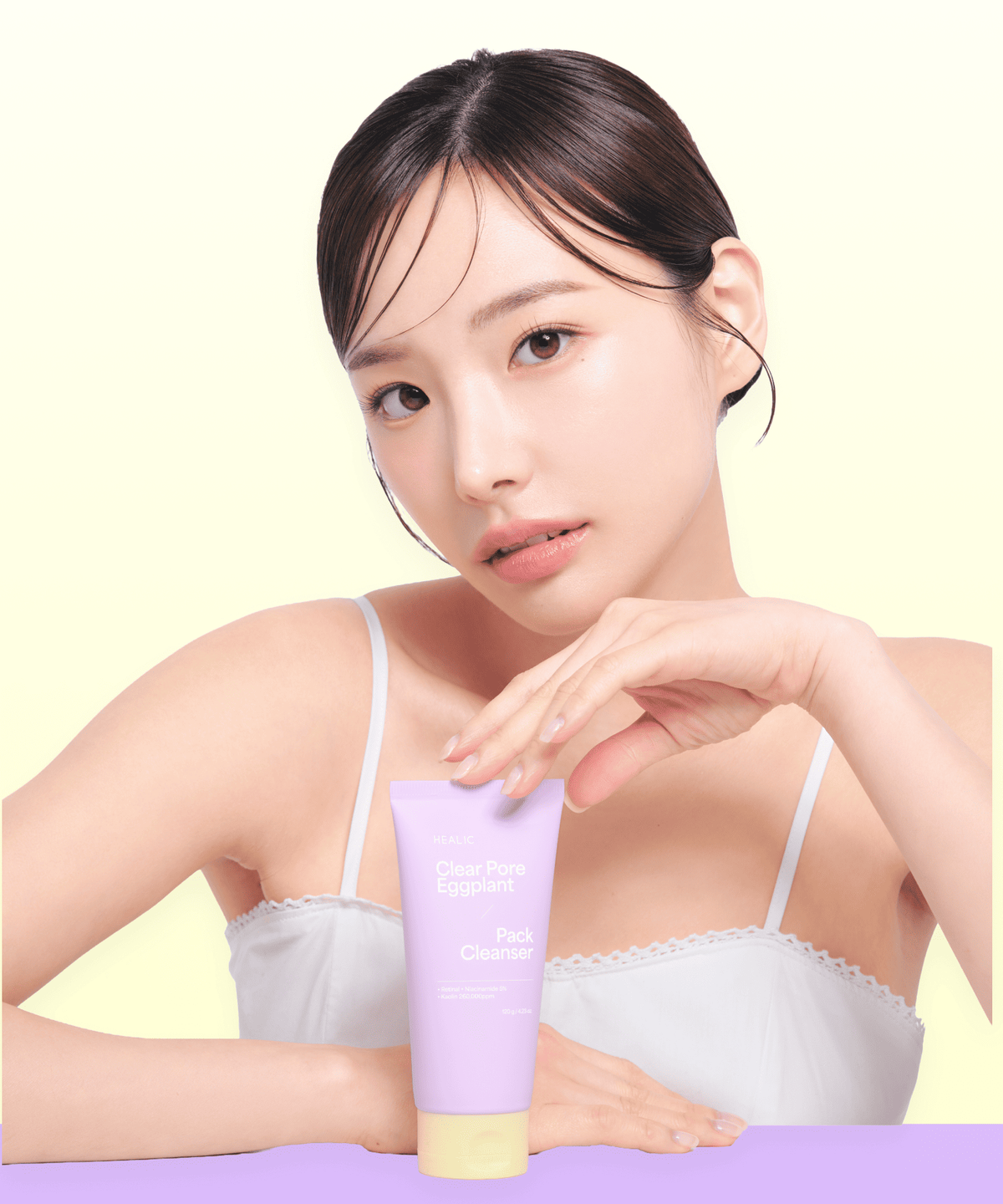 힐릭(HEALIC) [3X 레티날]힐릭 클리어 모공 가지 팩클렌저 120g