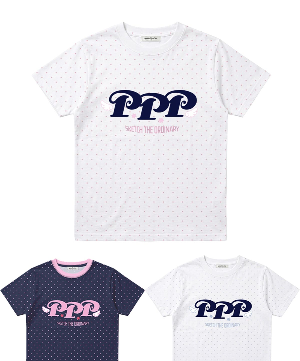 페이지시시(PAGESIISII) PPP 엔젤 프린팅 도트 스탠다드핏 반팔티 [3color]