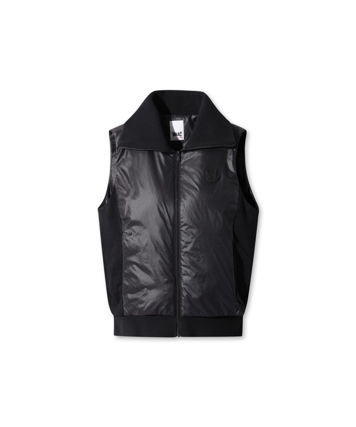 왁(WAAC) Women Knit hybid light padded vest WWVAW25720BKX