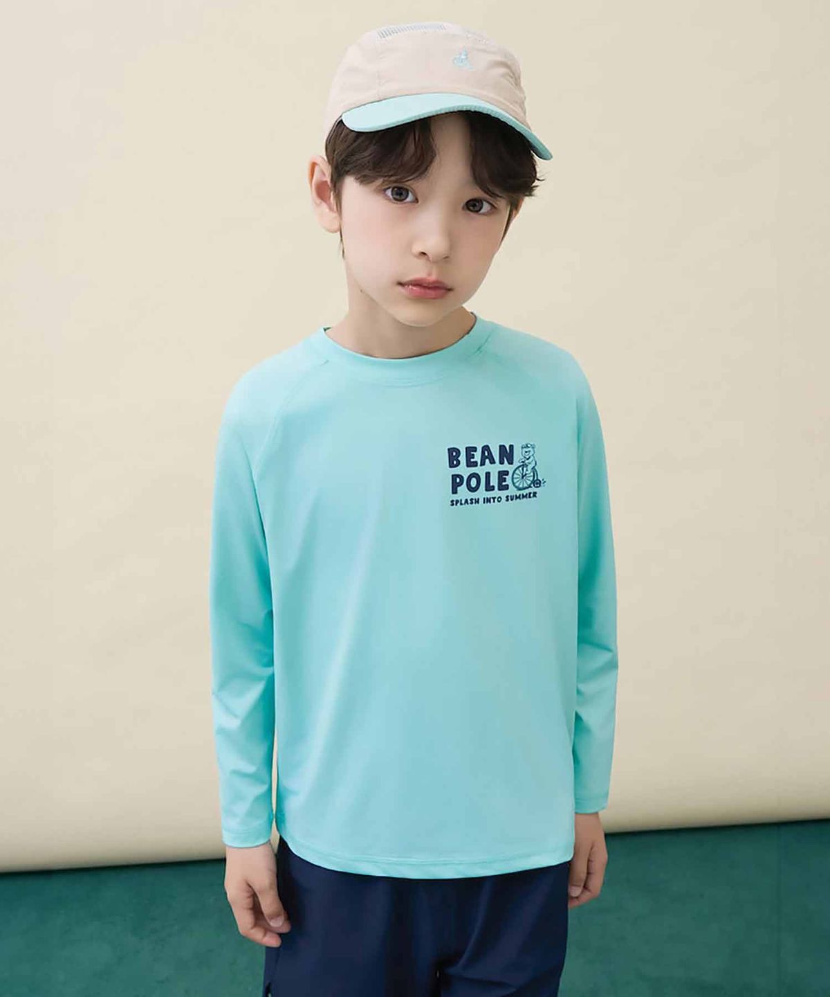빈폴 키즈(BEANPOLE KIDS) 래시가드 겸용 워터스포츠 상하세트  라이트 그린 (BI6541U04L)