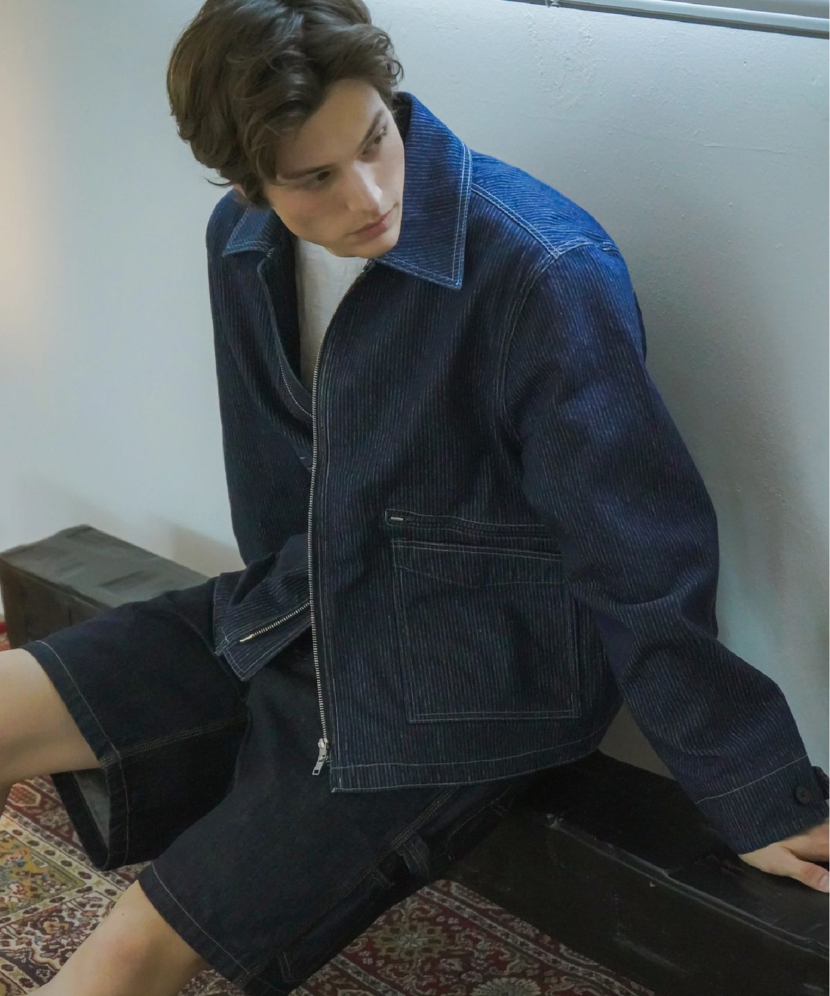 른넷(LEUNNET) 센노히카리 데님 자켓(Sen no Hikari Denim Jacket) / Bule