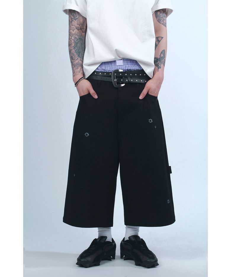 Bullet Bermuda Pants [BLACK]