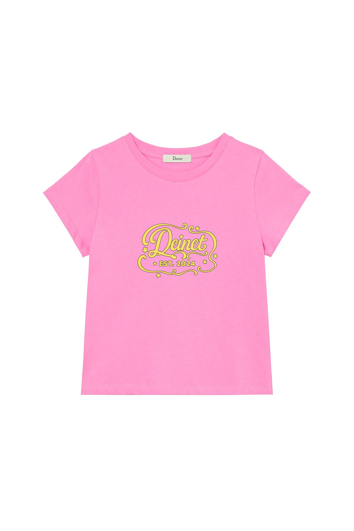 다이닛(DEINET) POP COLOR T-SHIRT IN PINK