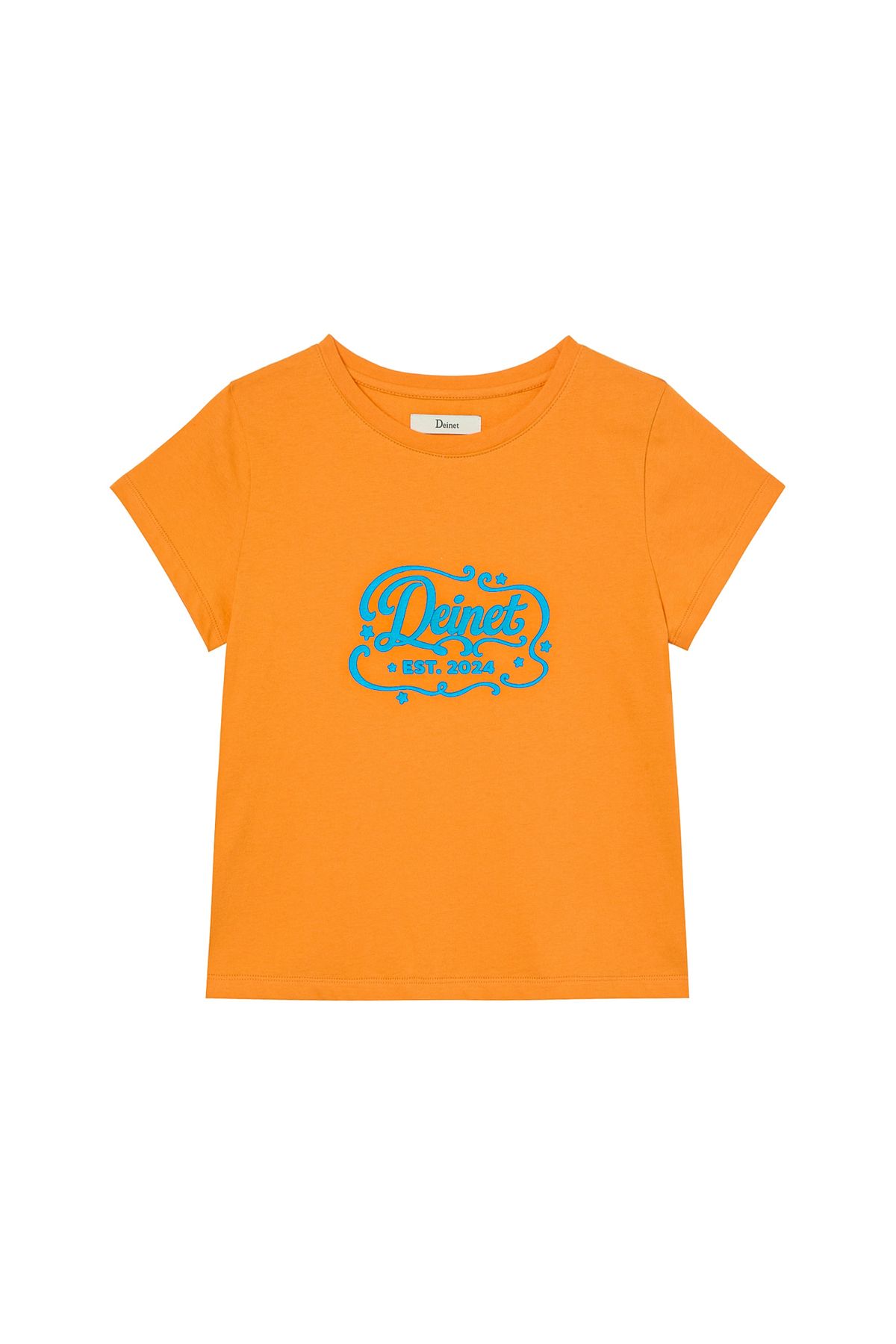다이닛(DEINET) POP COLOR T-SHIRT IN ORANGE
