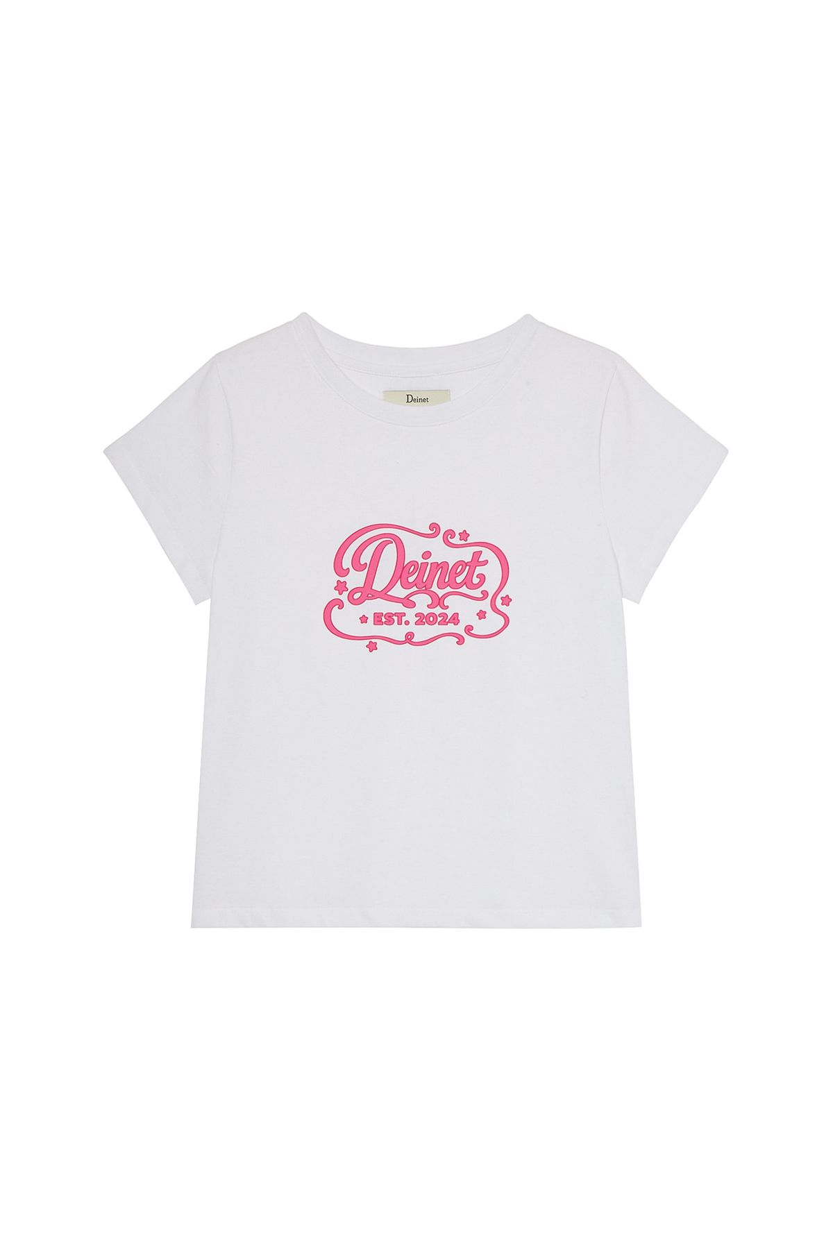 다이닛(DEINET) POP COLOR T-SHIRT IN WHITE