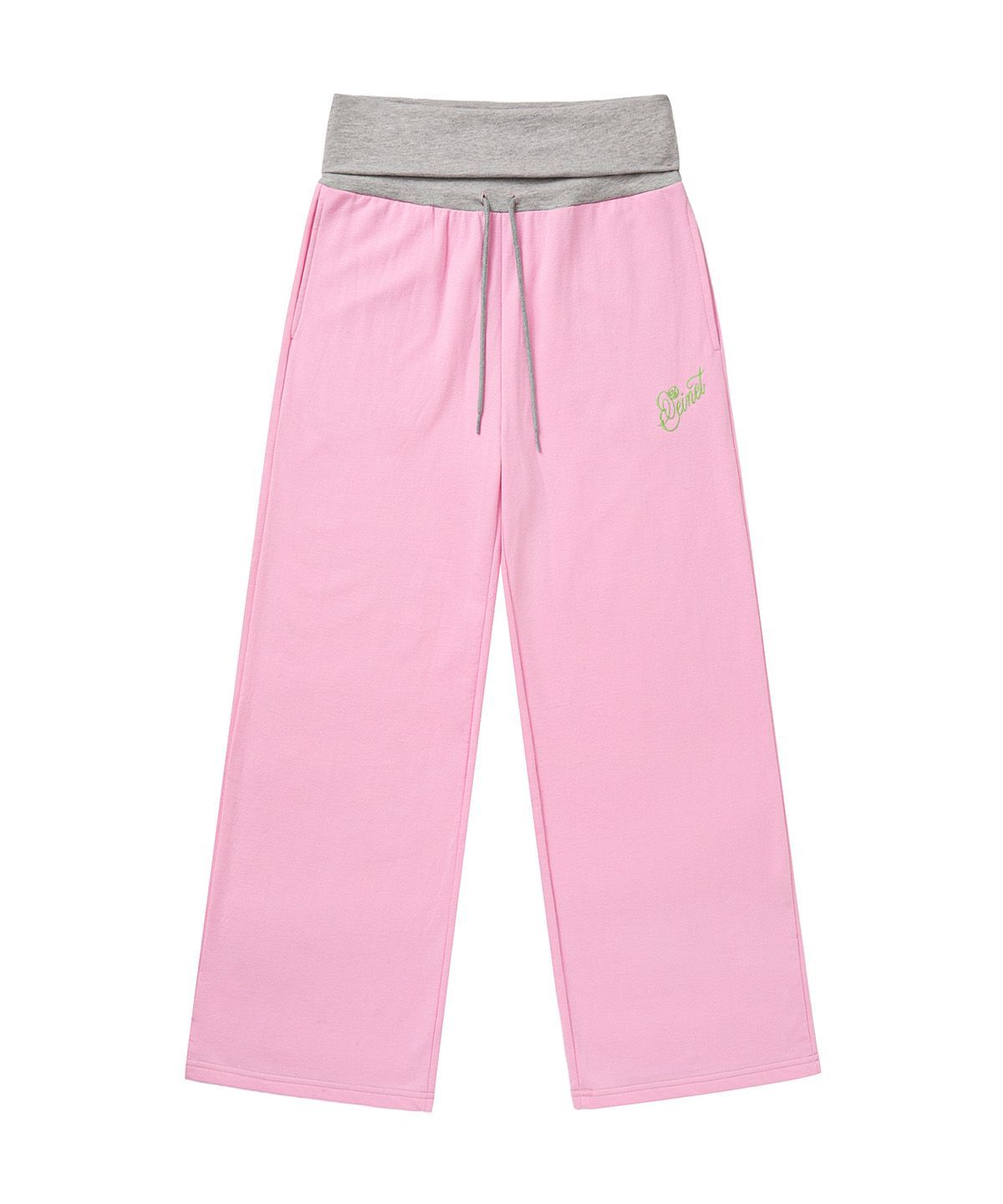 다이닛(DEINET) ROSE DOUBLE SWEAT PANTS IN LIGHT PINK