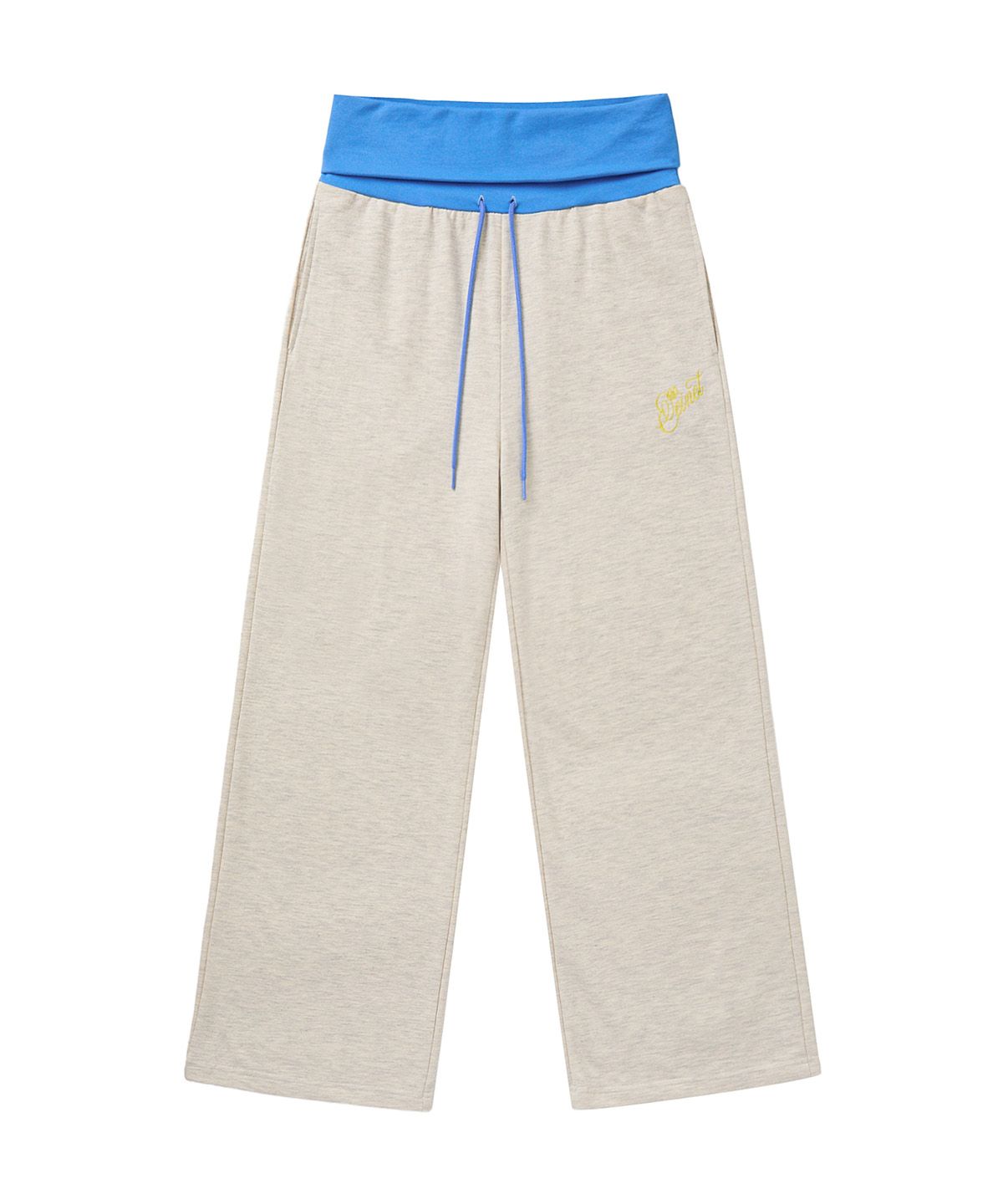 다이닛(DEINET) ROSE DOUBLE SWEAT PANTS IN MELANGE WHITE