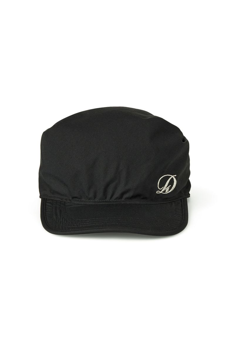 SCARF LOGO BALL CAP IN BLACK