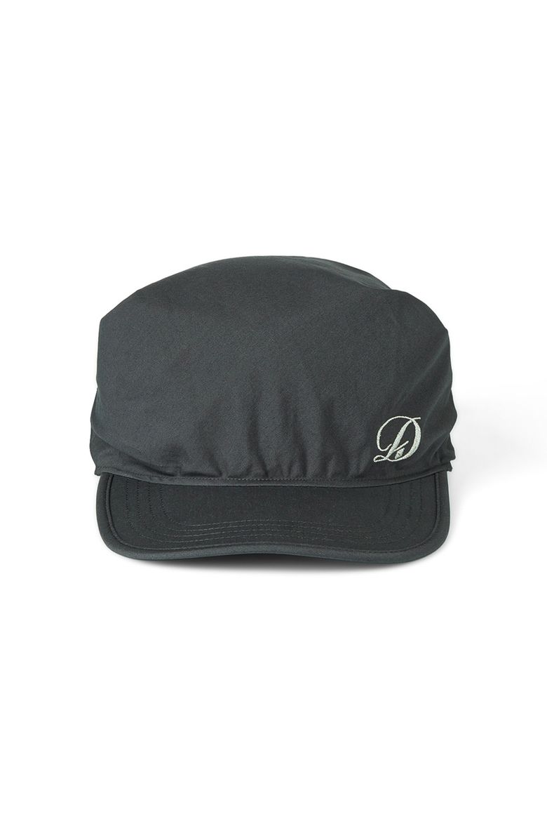 SCARF LOGO BALL CAP IN DARK GREY